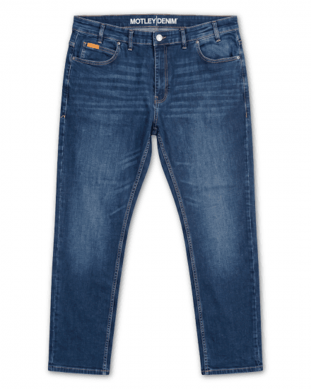 Motley Denim Soho 5-Pocket Jeans Mid Wash - Jeans & broeken - Jeans & Broeken Grote Maten Heren