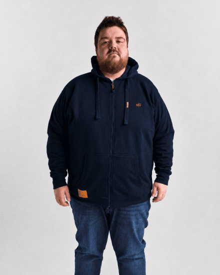 Motley Denim Copenhagen Hoodie Navy - Sweaters & hoodies - Sweaters & Hoodies Grote Maten Heren