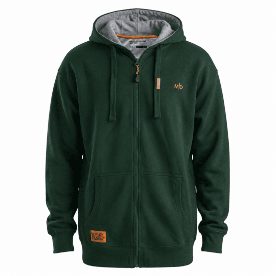 Motley Denim Copenhagen Hoodie Racing Green - Sweaters & hoodies - Sweaters & Hoodies Grote Maten Heren