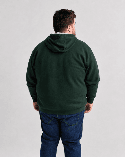 Motley Denim Copenhagen Hoodie Racing Green - Sweaters & hoodies - Sweaters & Hoodies Grote Maten Heren