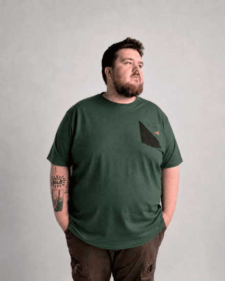 Motley Denim Milan T-shirt Racinggroen - T-shirts - Grote Maten T-shirts Heren