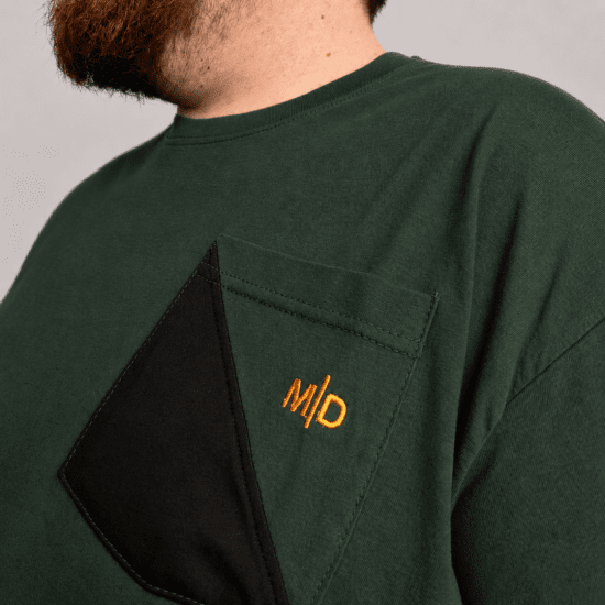 Motley Denim Milan T-shirt Racinggroen - T-shirts - Grote Maten T-shirts Heren