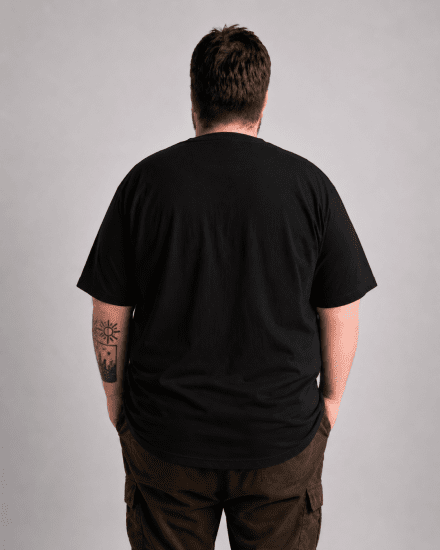 Motley Denim Milan T-shirt Zwart - T-shirts - Grote Maten T-shirts Heren