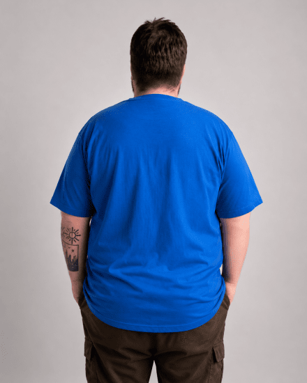 Motley Denim Milan T-shirt Koningsblauw - T-shirts - Grote Maten T-shirts Heren