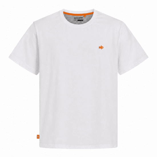 Motley Denim Stockholm T-shirt White - T-shirts - Grote Maten T-shirts Heren