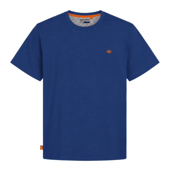 Motley Denim Stockholm T-shirt Royal Blue - T-shirts - Grote Maten T-shirts Heren