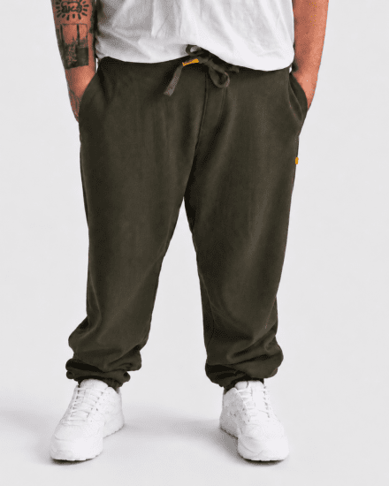 Motley Denim Berlin Sweatpants Dark Khaki - Joggingbroeken & shorts - Joggingbroeken & Shorts Heren Grote Maten