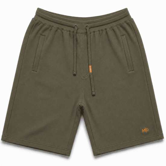 Motley Denim Paris Sweatshorts Dark Khaki - Joggingbroeken & shorts - Joggingbroeken & Shorts Heren Grote Maten