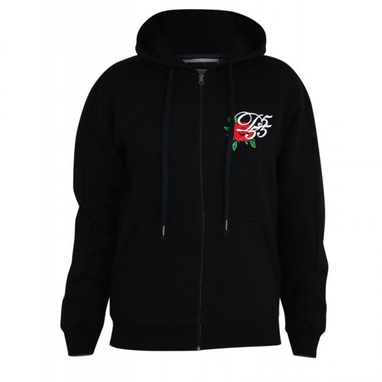D555 Verlin Couture Full Zip Hoodie Black - Sweaters & hoodies - Sweaters & Hoodies Grote Maten Heren