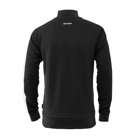 Slazenger Vince track Jacket Black - Sweaters & hoodies - Sweaters & Hoodies Grote Maten Heren