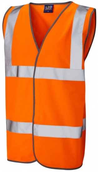 Leo Tarka Waistcoat Hi-Vis Orange - Werkkleding - Werkkleding Grote Maten Heren