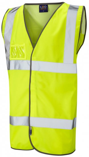 Leo Velator Mesh Back Waistcoat Hi-Vis Yellow - Werkkleding - Werkkleding Grote Maten Heren