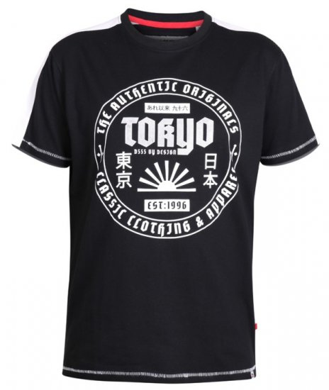 D555 Walton T-shirt Black - T-shirts - Grote Maten T-shirts Heren