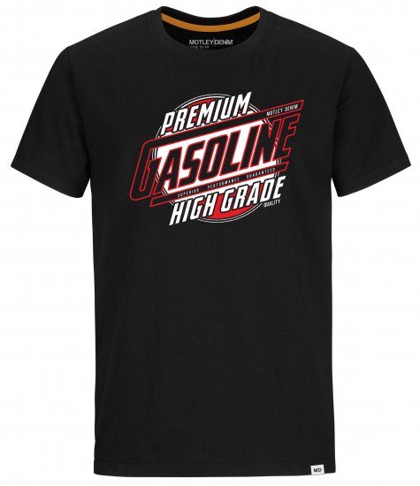 Motley Denim Watford T-Shirt Black - T-shirts - Grote Maten T-shirts Heren