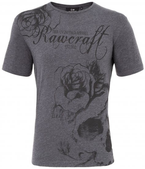 Rawcraft Webling T-shirt Charcoal - T-shirts - Grote Maten T-shirts Heren