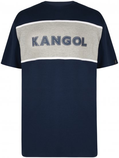 Kangol Whistler T-shirt Navy - T-shirts - Grote Maten T-shirts Heren