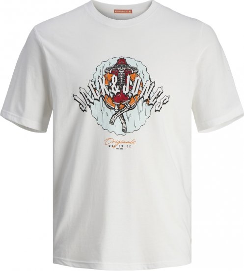 Jack & Jones JORCOCONUT T-shirt Bright White - T-shirts - Grote Maten T-shirts Heren