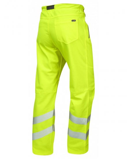 Leo Landcross Stretch Pants Hi-Vis Yellow - Werkkleding - Werkkleding Grote Maten Heren
