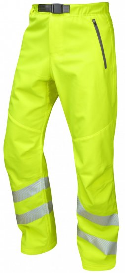 Leo Landcross Stretch Pants Hi-Vis Yellow - Werkkleding - Werkkleding Grote Maten Heren