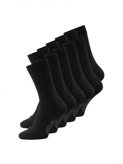 Jack & Jones Jens Sokken Zwart 10-pack - Ondergoed & zwem - Grote Maten Ondergoed Heren
