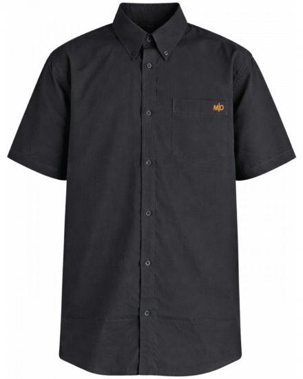 Motley Denim Zagreb Overhemd met korte mouw Antraciet - Overhemden - Overhemden Grote Maten Heren