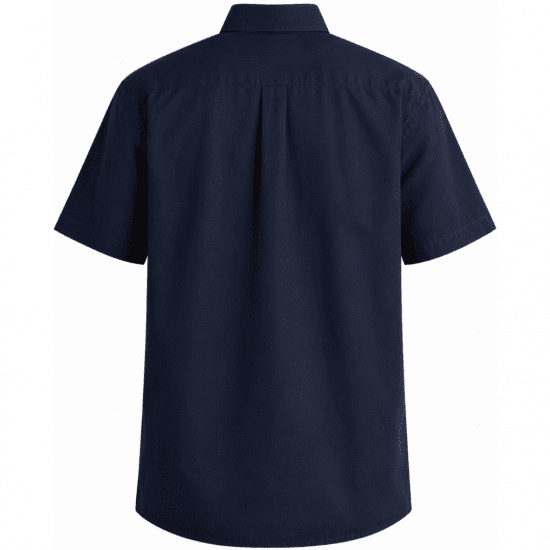 Motley Denim Zagreb Overhemd met korte mouw Marineblauw - Overhemden - Overhemden Grote Maten Heren